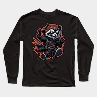 Red Panda Ninja_001 Long Sleeve T-Shirt